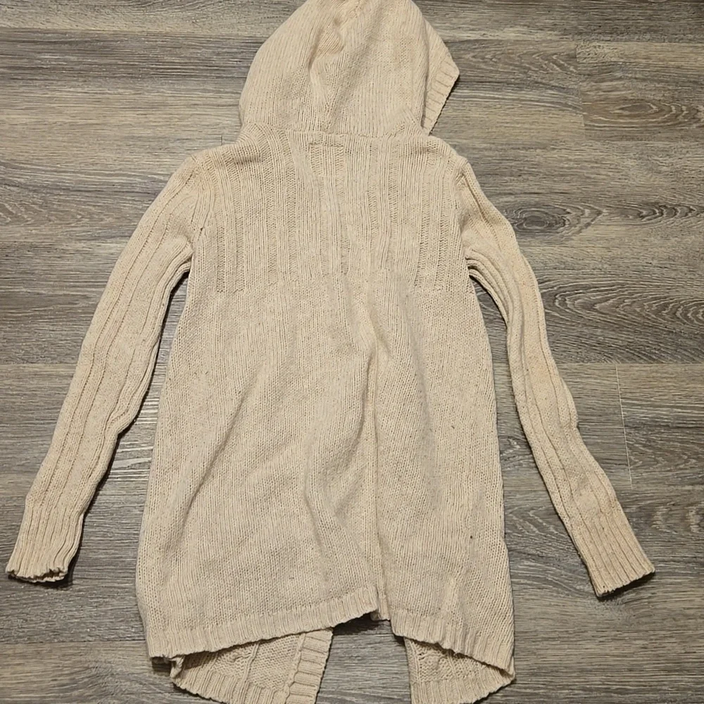 Justice Hooded Cableknit Cardigan Sz 14